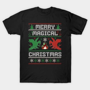 Merry Magical Christmas Dragon T-Shirt